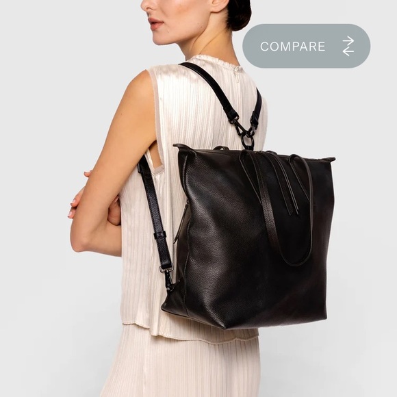 Caraa Studio Tote Leather Black - Picture 2 of 16